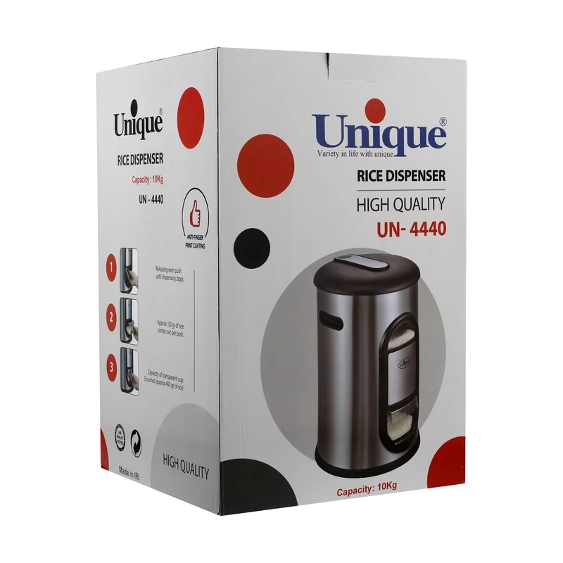 سطل برنج 10 کیلویی استیل یونیک پیمانه دار UN-4440 - Image 4