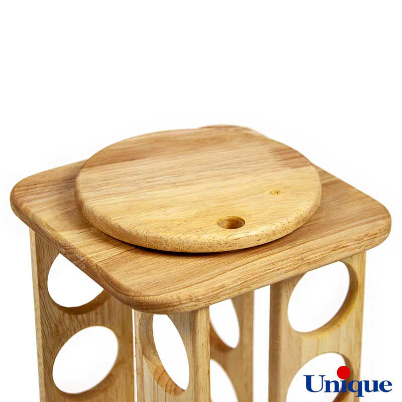 ست جاادویه ای گردان چوبی یونیک مربع 12 تایی UN-6111 - Image 2