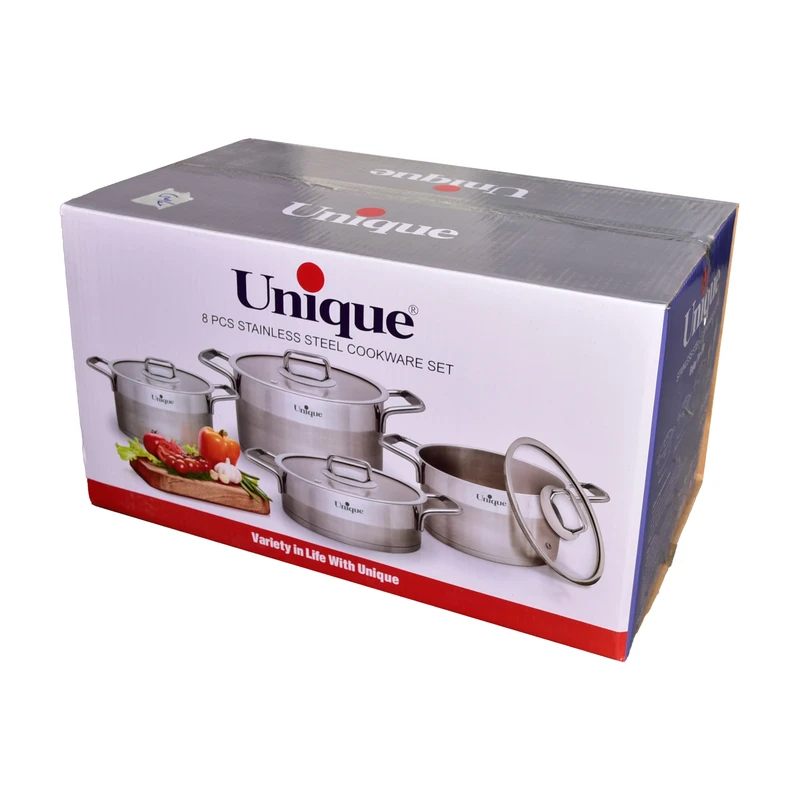 سرویس قابلمه استیل یونیک 8 پارچه کد 9990 - Image 2