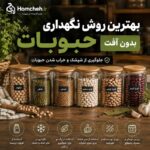بهترین روش نگهداری حبوبات بدون آفت؛ راهنمای کامل افزایش ماندگاری حبوبات